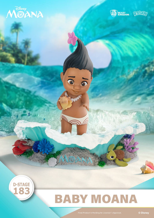 BEAST KINGDOM MOANA BABY MOANA D-STAGE MINI FIGURA 11.3 cm