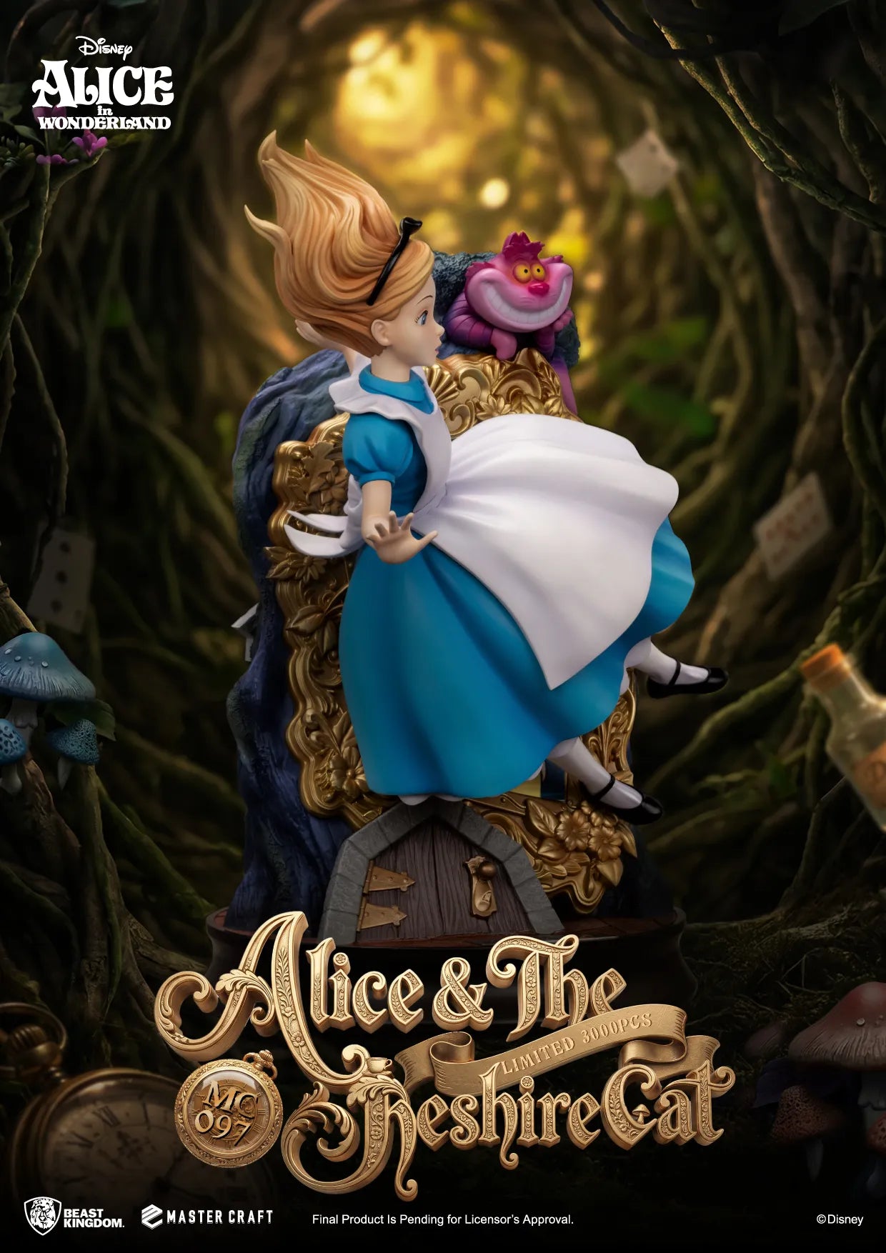 ALICE IN WONDERLAND & THE CHESHIRE CAT MASTER CRAFT STATUE