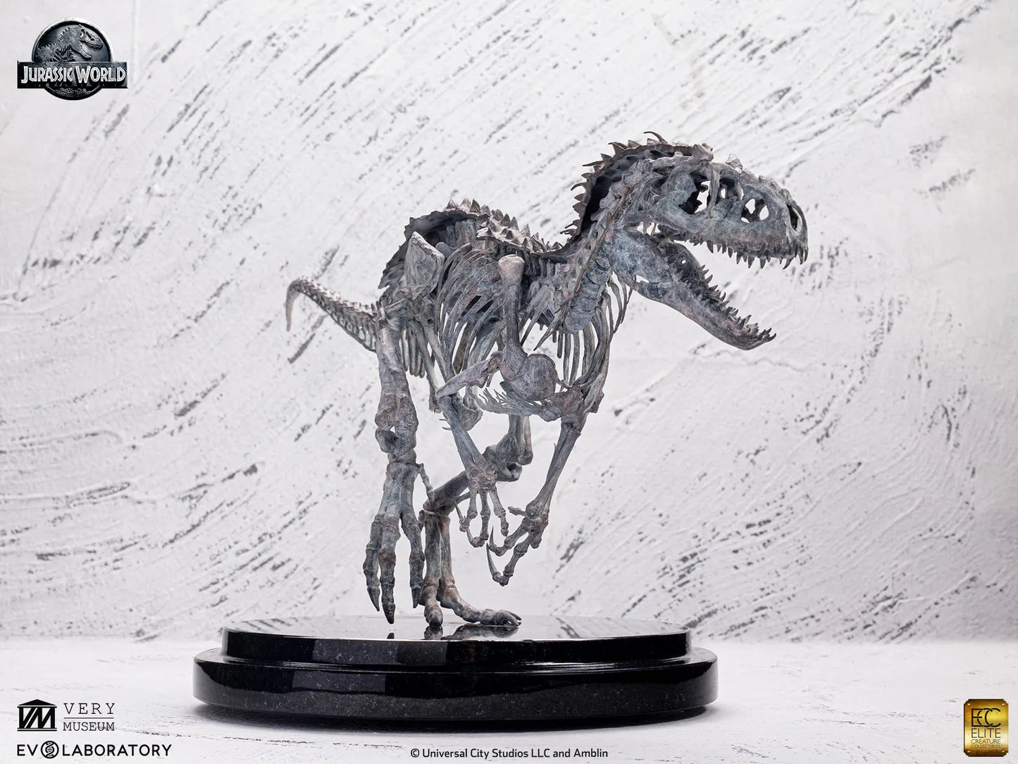 JURASSIC WORLD INDOMINUS REX SKELETON BRONZE 1/24 SCALE