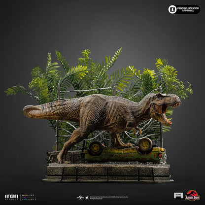 JURASSIC PARK ICONS T-REX BREAKOUT SET A STATUE