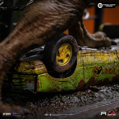 JURASSIC PARK ICONS T-REX BREAKOUT SET A STATUE