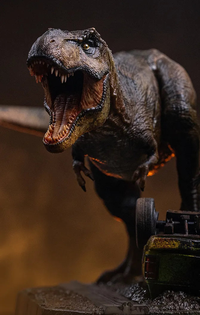 JURASSIC PARK ICONS T-REX BREAKOUT SET A STATUE