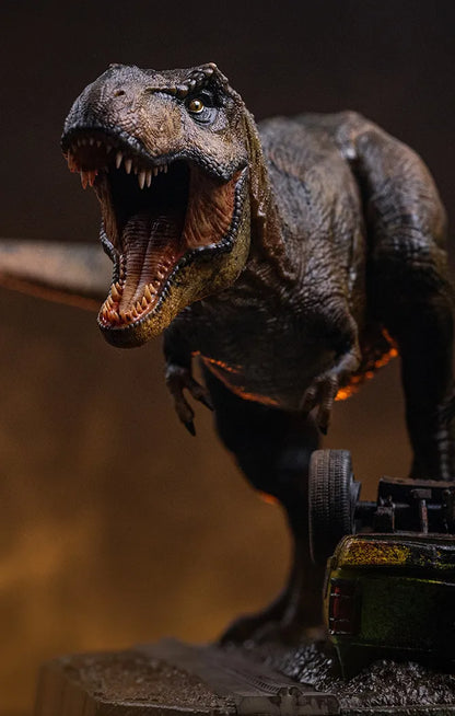 JURASSIC PARK ICONS T-REX BREAKOUT SET A STATUE