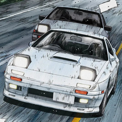 INITIAL-D TAKAHASHI RYOSUKE FC3S RX-7 COMICS VOL.5 AKINA BATTLE VER MK 1/24