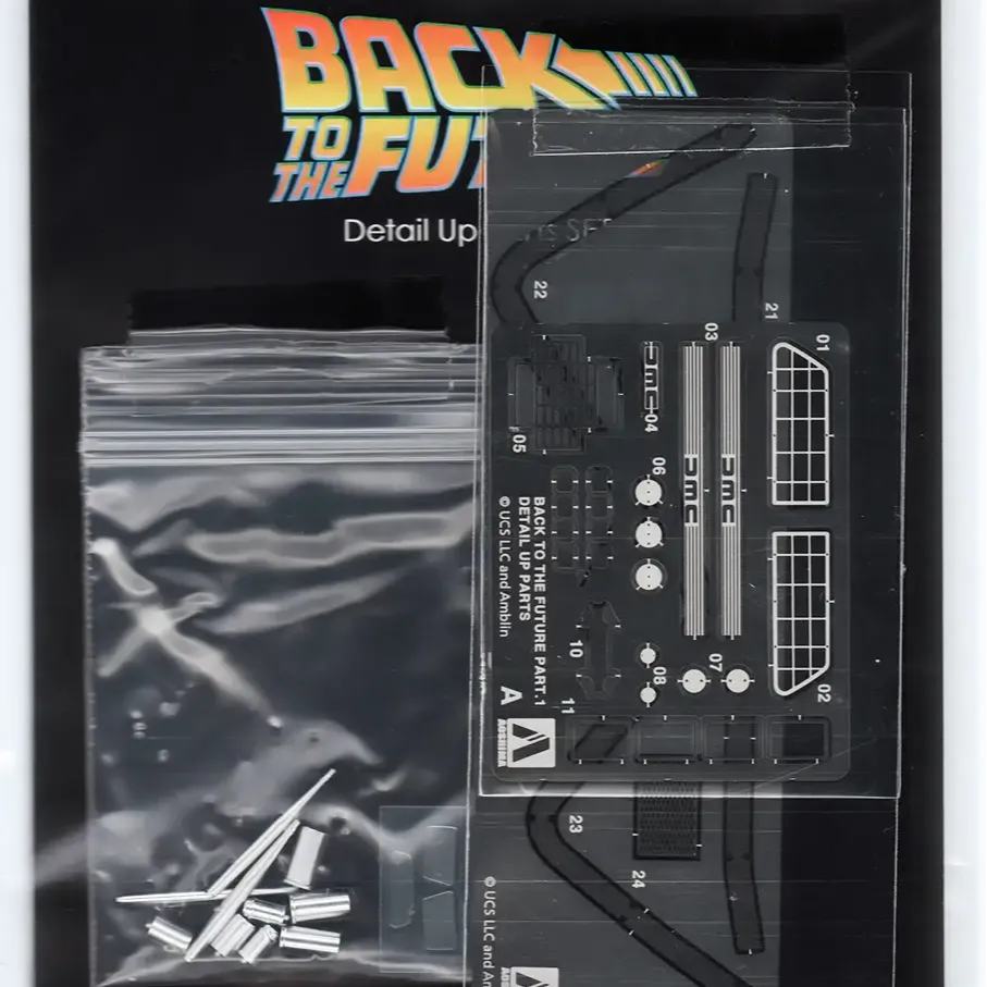 BTTF TIME MACHINE FROM BACK TO THE FUTURE DETAIL UP PARTS SET MK 1/24