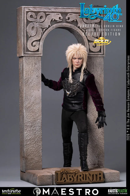 LABYRINTH JARETH THE GOBLIN KING 1/6 ACTION FIGURE DELUXE EDITION GOLD