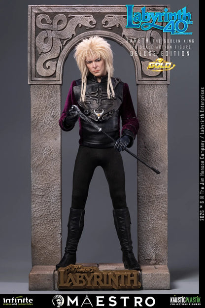 LABYRINTH JARETH THE GOBLIN KING 1/6 ACTION FIGURE DELUXE EDITION GOLD