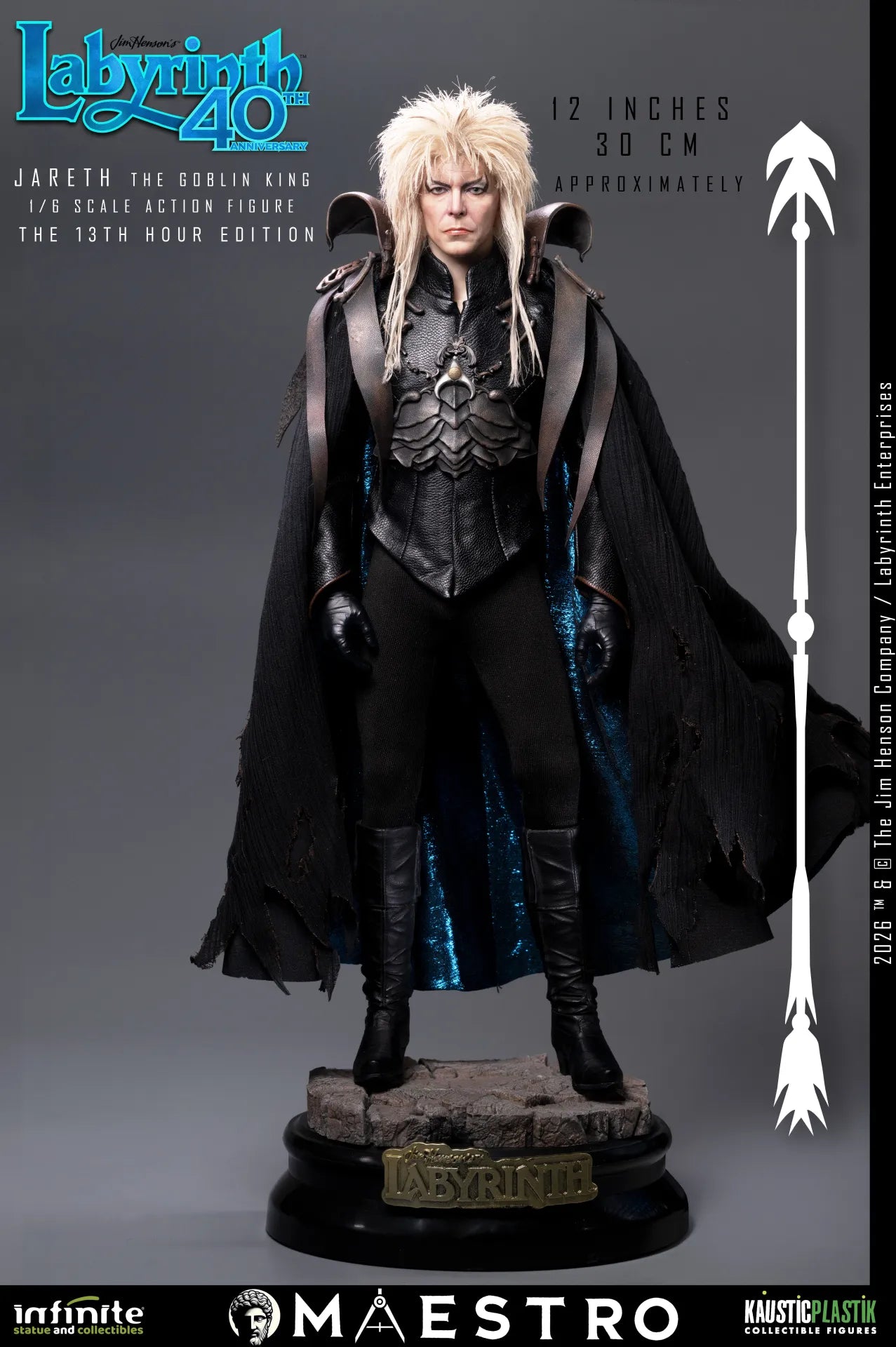 LABYRINTH JARETH THE GOBLIN KING 1/6 ACTION FIGURE THE 13TH HOUR EDITION