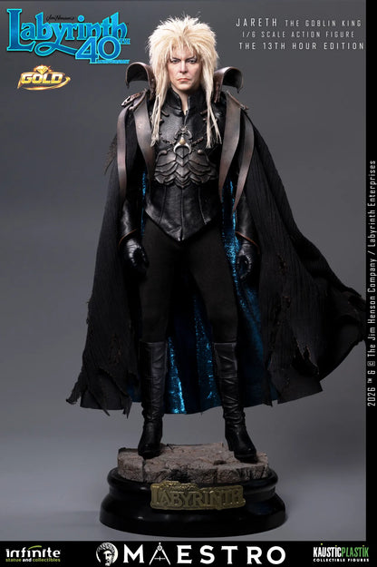 LABYRINTH JARETH THE GOBLIN KING 1/6 ACTION FIGURE THE 13TH HOUR EDITION GOLD