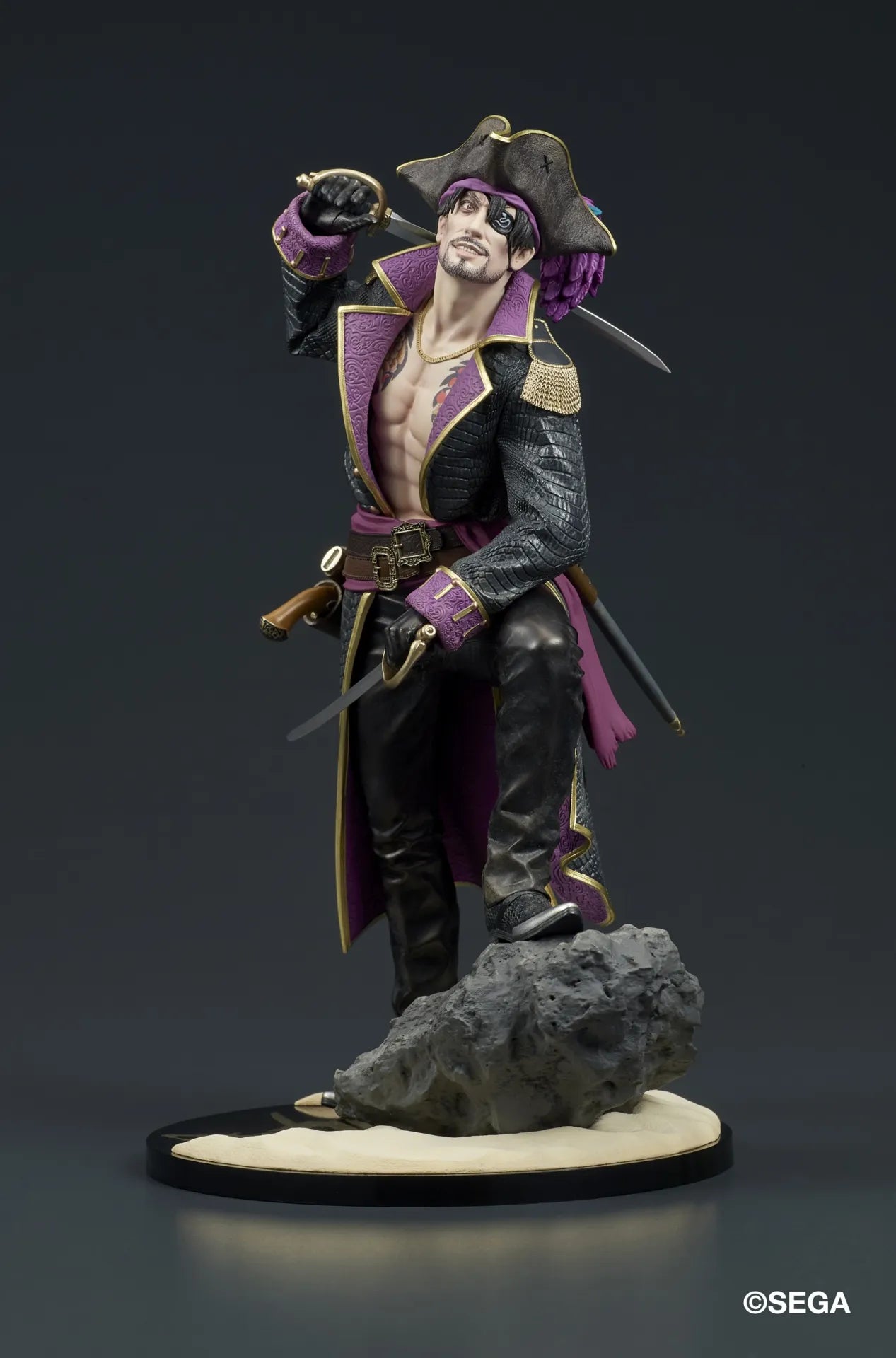LIKE A DRAGON PIRATE YAKUZA IN HAWAII CAPTAIN MAJIMA DIGSTA FIGURE