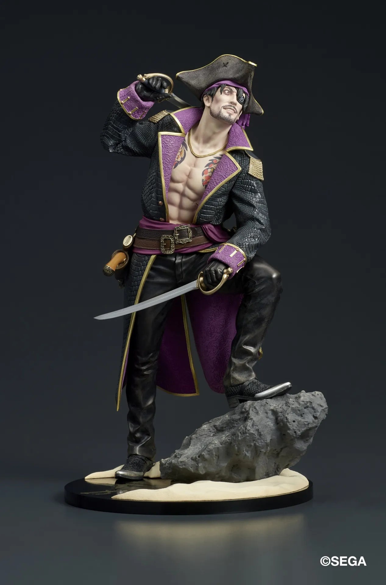 LIKE A DRAGON PIRATE YAKUZA IN HAWAII CAPTAIN MAJIMA DIGSTA FIGURE
