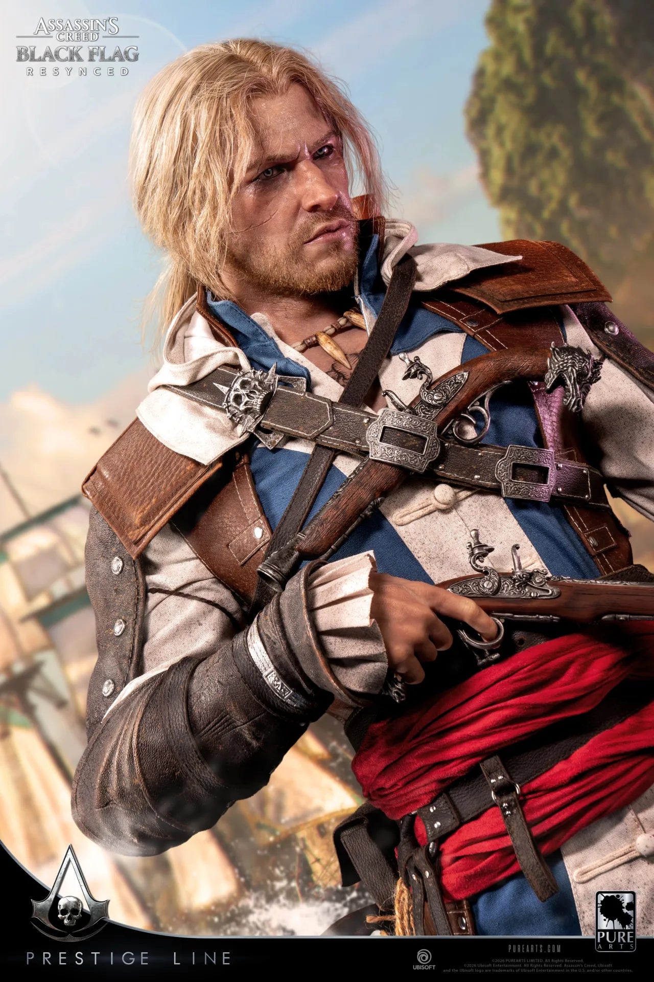 PURE ARTS ASSASSIN'S CREED EDWARD KENWAY SCALE 1/2 STATUA H110 x W67 x D49 cm