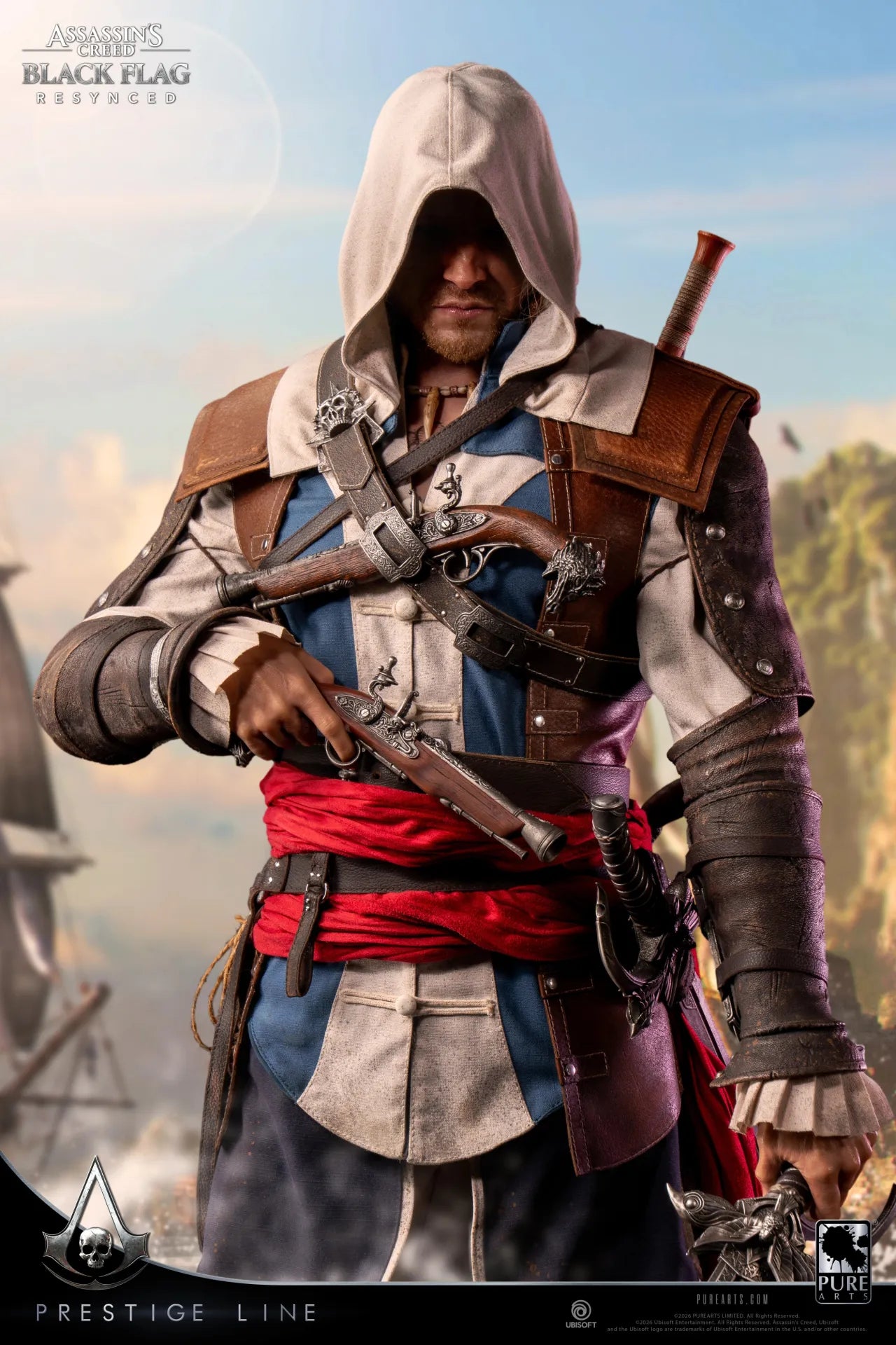PURE ARTS ASSASSIN'S CREED EDWARD KENWAY SCALE 1/2 STATUA H110 x W67 x D49 cm