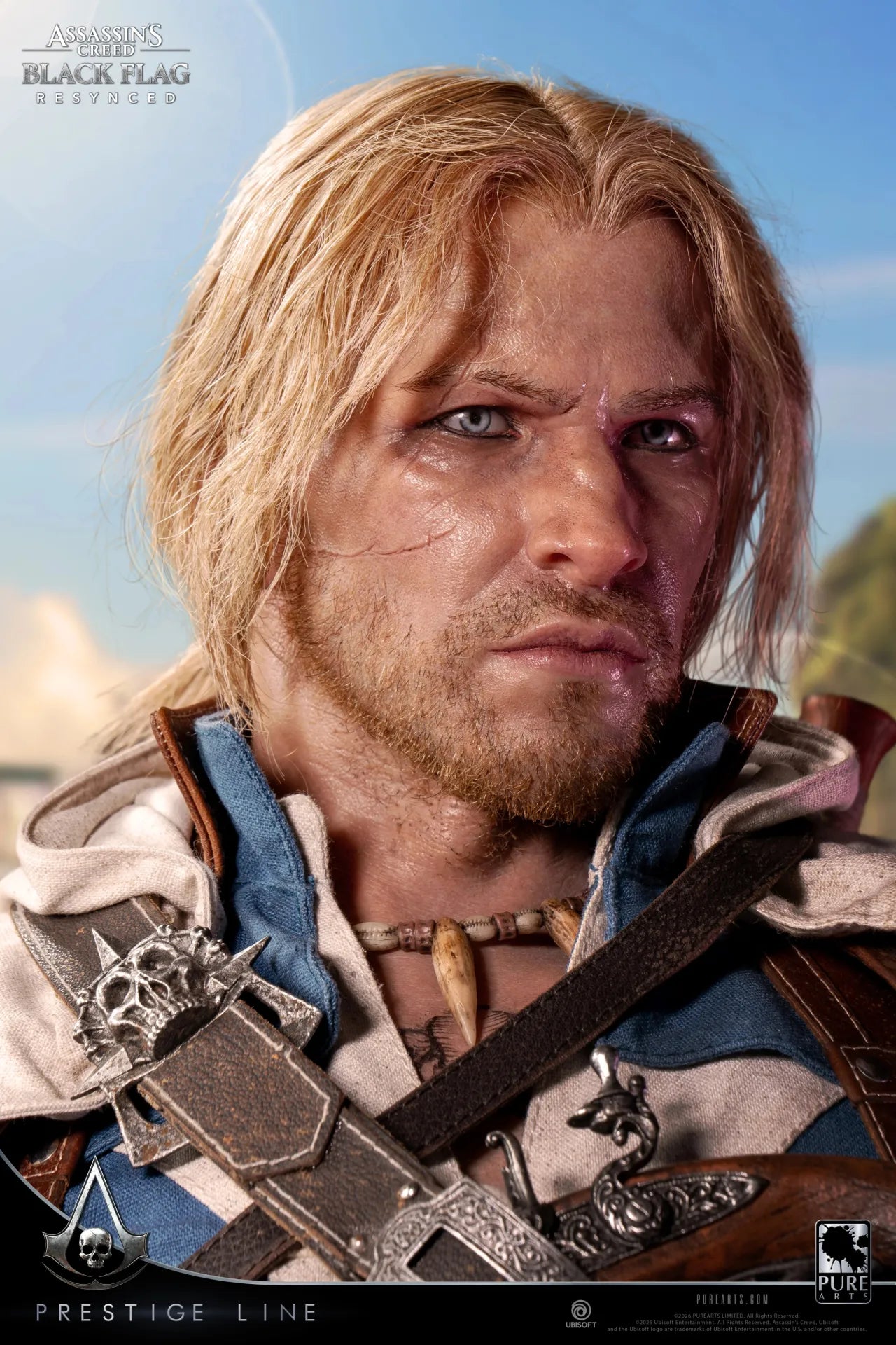PURE ARTS ASSASSIN'S CREED EDWARD KENWAY SCALE 1/2 STATUA H110 x W67 x D49 cm