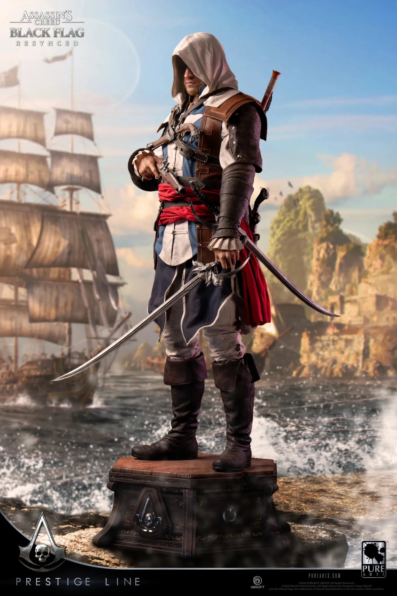 PURE ARTS ASSASSIN'S CREED EDWARD KENWAY SCALE 1/2 STATUA H110 x W67 x D49 cm