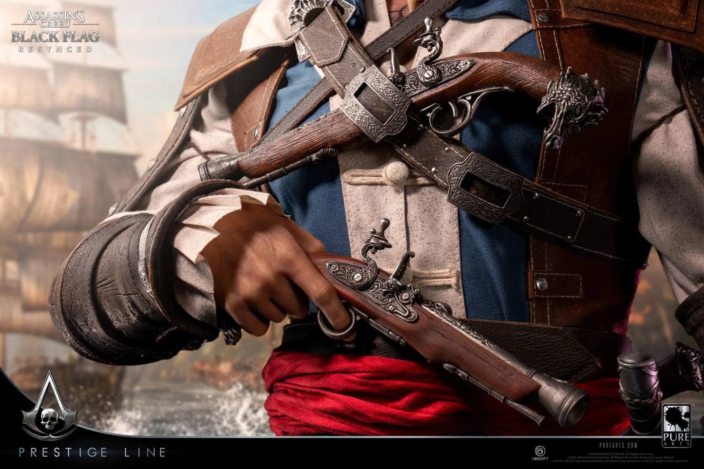 PURE ARTS ASSASSIN'S CREED EDWARD KENWAY SCALE 1/2 STATUA H110 x W67 x D49 cm