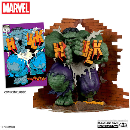 MCFARLANE TOYS 25 HULK - MARVEL COLLECTION 1:6 INCREDIBLE #345 GREEN HULK VARIANT STATUA 27 cm