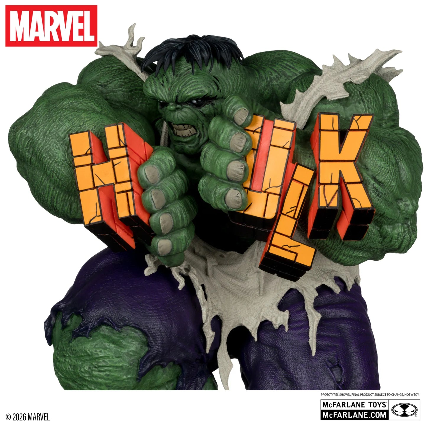 MCFARLANE TOYS 25 HULK - MARVEL COLLECTION 1:6 INCREDIBLE #345 GREEN HULK VARIANT STATUA 27 cm