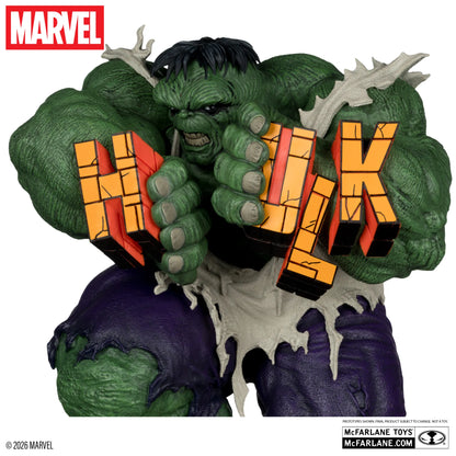 MCFARLANE TOYS 25 HULK - MARVEL COLLECTION 1:6 INCREDIBLE #345 GREEN HULK VARIANT STATUA 27 cm
