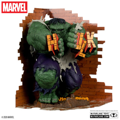 MCFARLANE TOYS 25 HULK - MARVEL COLLECTION 1:6 INCREDIBLE #345 GREEN HULK VARIANT STATUA 27 cm