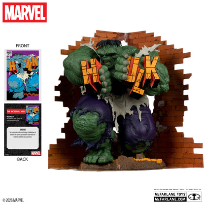 MCFARLANE TOYS 25 HULK - MARVEL COLLECTION 1:6 INCREDIBLE #345 GREEN HULK VARIANT STATUA 27 cm