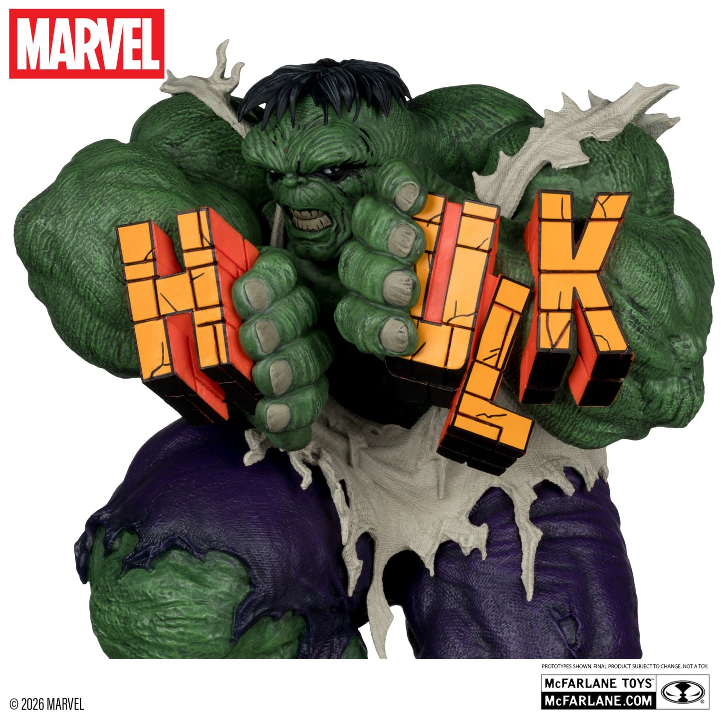 MCFARLANE TOYS 25 HULK - MARVEL COLLECTION 1:6 INCREDIBLE #345 GREEN HULK VARIANT STATUA 27 cm