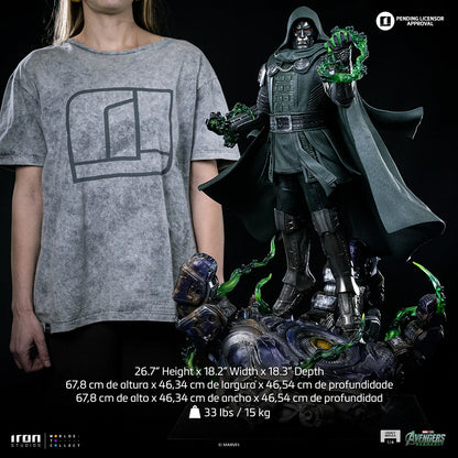 IRON STUDIOS - DOOM AVENGERS:DOOMSDAY DOCTOR DOOM LEGACY REPLICA 1/4 STATUA 67 cm