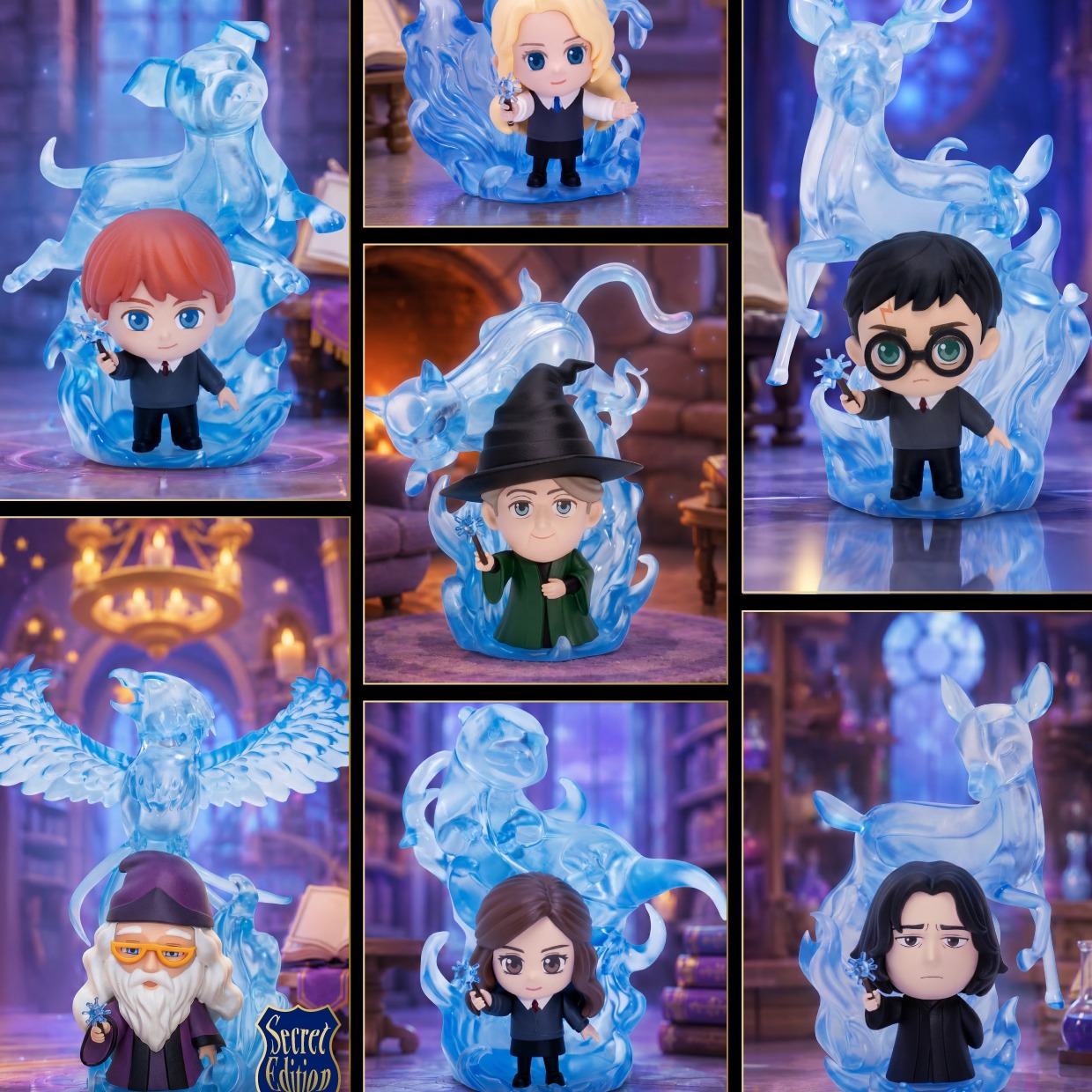 BEAST KINGDOM - HARRY POTTER EXPECTO PATRONUM BLIND BOX DISPLAY (6) MINI FIGURA 10cm