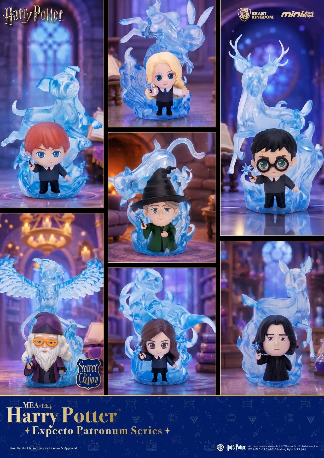 BEAST KINGDOM - HARRY POTTER EXPECTO PATRONUM BLIND BOX DISPLAY (6) MINI FIGURA 10cm