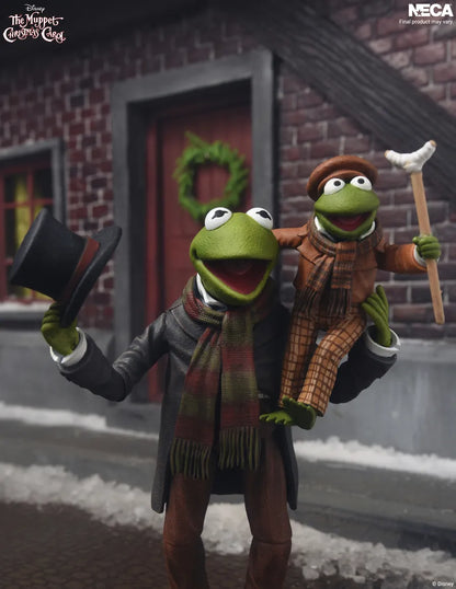 NECA MUPPET CHRISTMAS CAROL KERMIT AS BOB CRATCHIT ULTIMATE ACTION FIGURE 17 cm