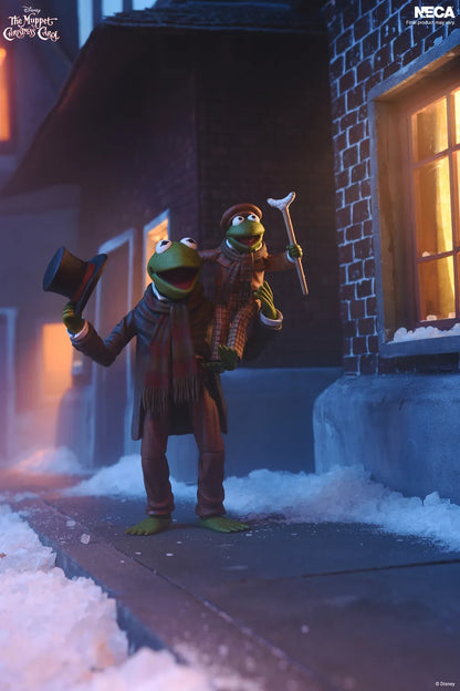 NECA MUPPET CHRISTMAS CAROL KERMIT AS BOB CRATCHIT ULTIMATE ACTION FIGURE 17 cm