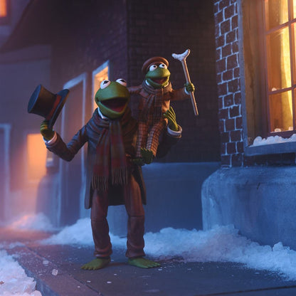NECA MUPPET CHRISTMAS CAROL KERMIT AS BOB CRATCHIT ULTIMATE ACTION FIGURE 17 cm