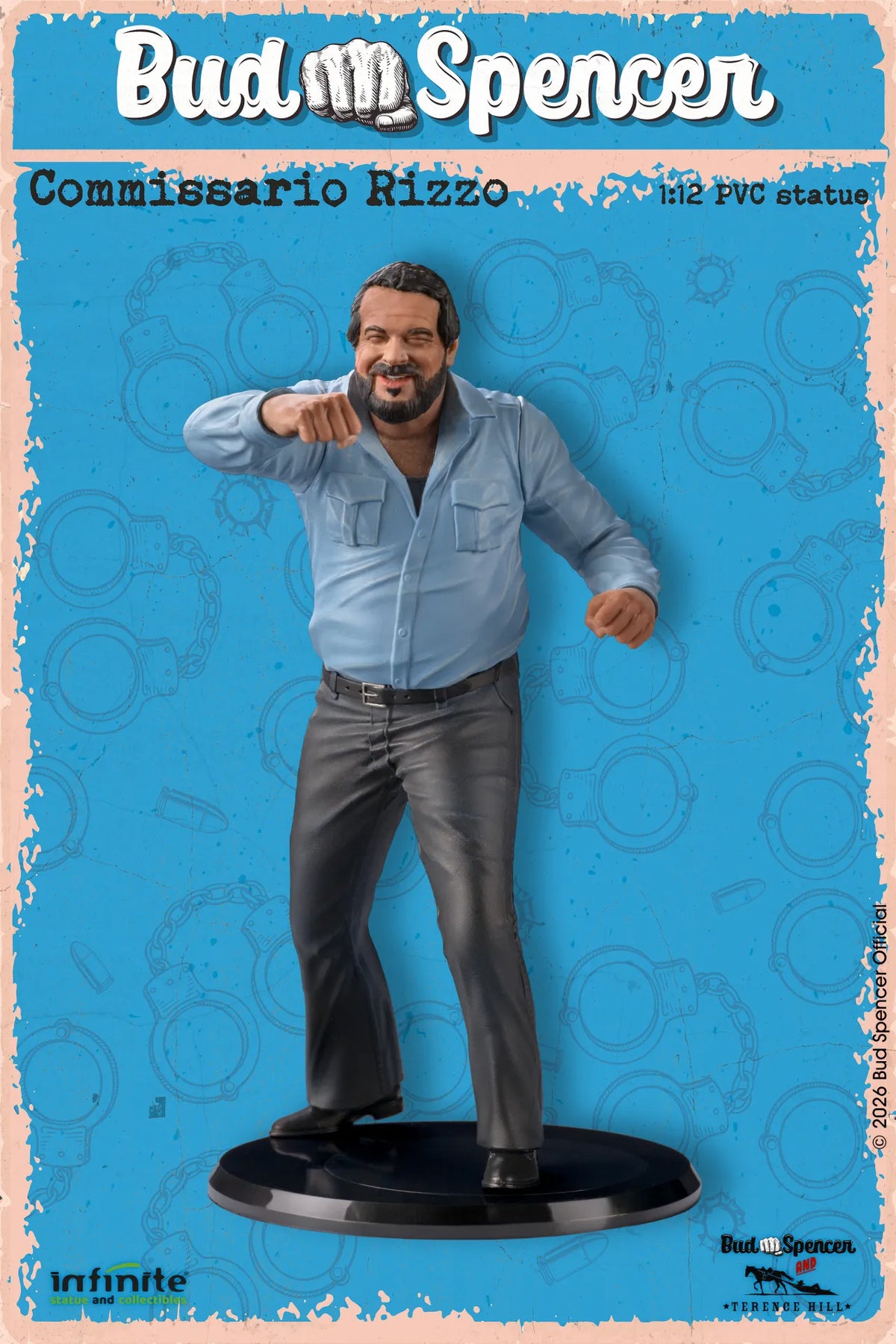 BUD SPENCER COMMISSARIO RIZZO 1/12 PVC FIG
