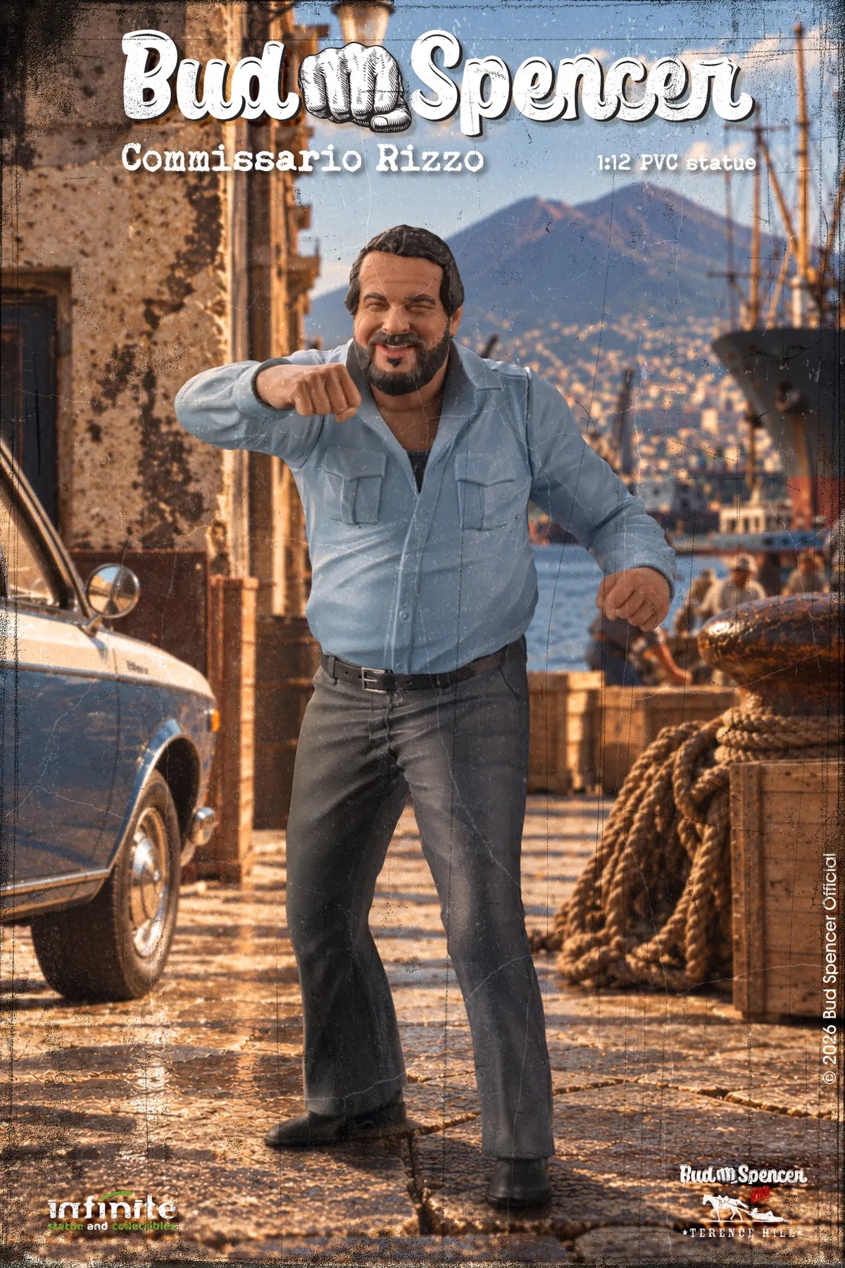 BUD SPENCER COMMISSARIO RIZZO 1/12 PVC FIG