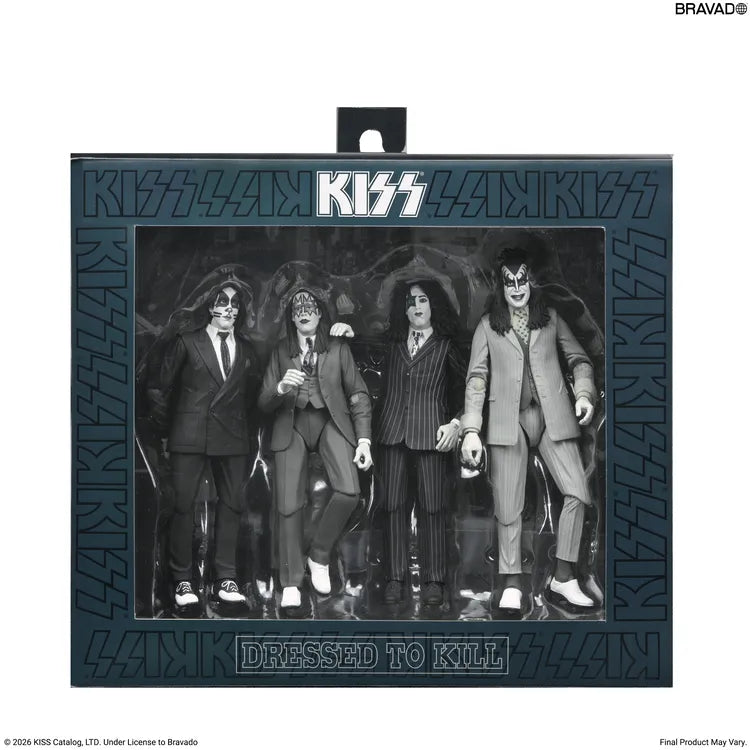 NECA - MUSIC ICONS KISS DRESSED KILL ALBUM COVER 4PACK ACTION FIGURE 17 cm