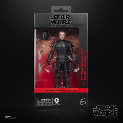 HASBRO - STAR WARS BLACK SERIES MAUL SHADOW LORD MANDALORIAN SUPER COMMANDO KEBRIS ACTION FIGURE
