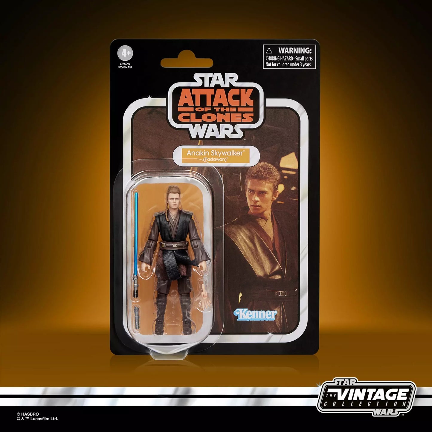 HASBRO ANAKIN SKYWALKER - STAR WARS VINTAGE ATTACK CLONES PADAWAN ACTION FIGURE