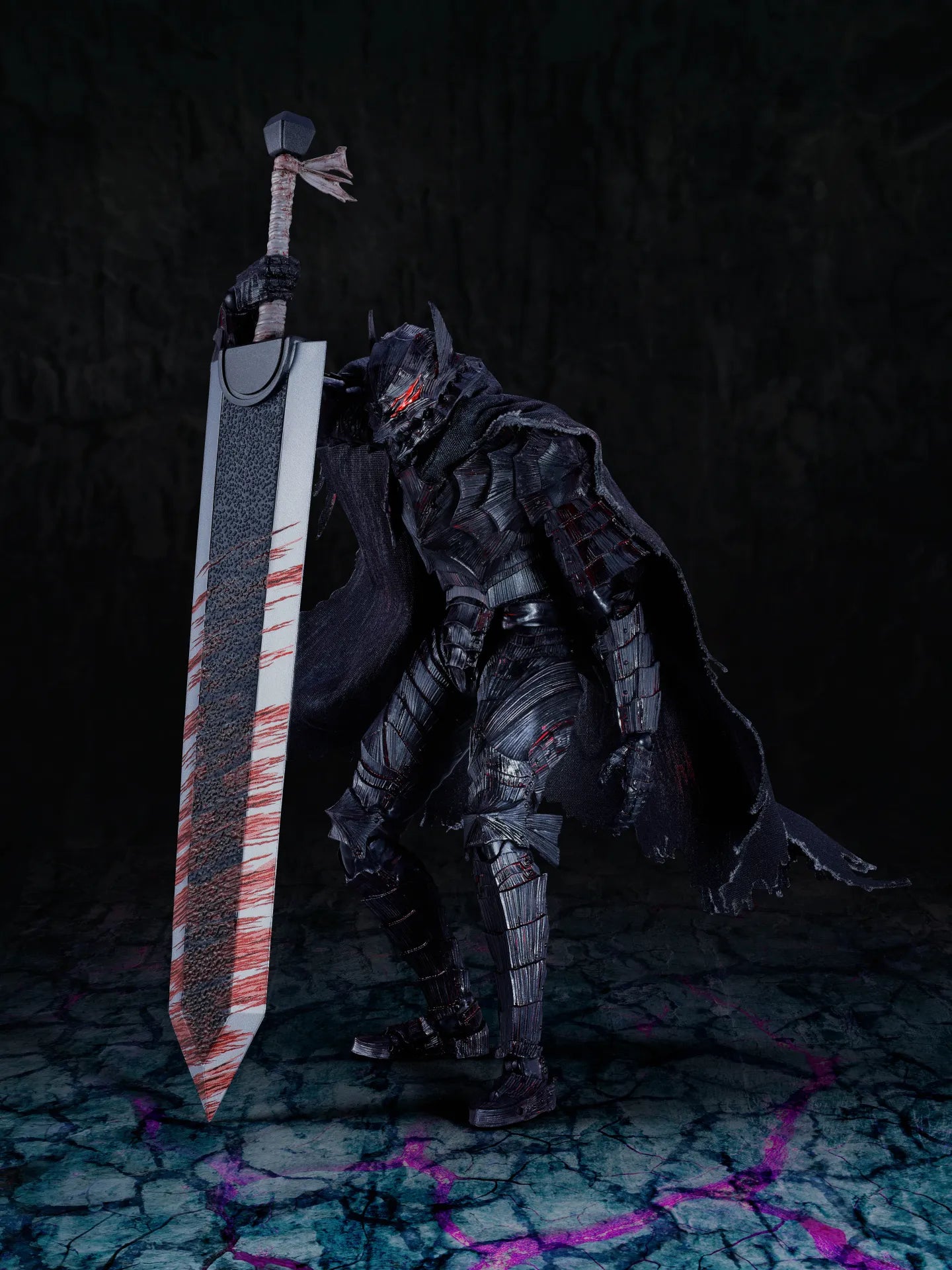 BANDAI GUTS - BERSERK S.H.FIGUARTS BERSERKER ARMOR HEAT PASSION BATTLE ACTION FIGURE 16 cm