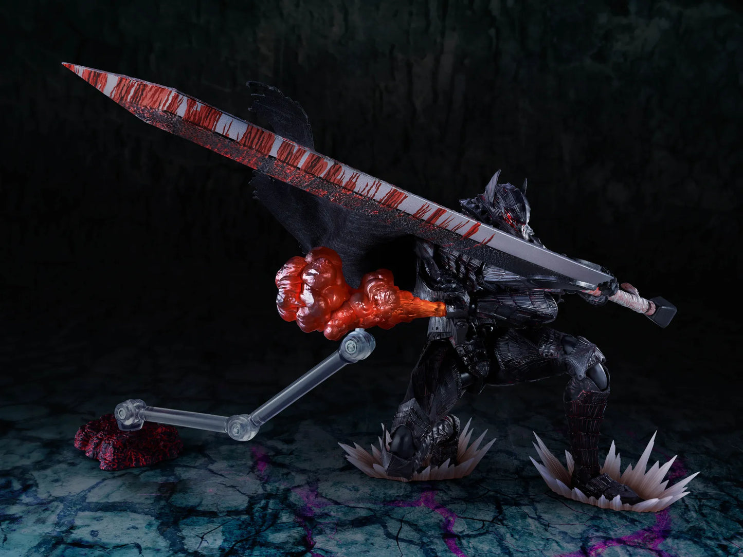 BANDAI GUTS - BERSERK S.H.FIGUARTS BERSERKER ARMOR HEAT PASSION BATTLE ACTION FIGURE 16 cm