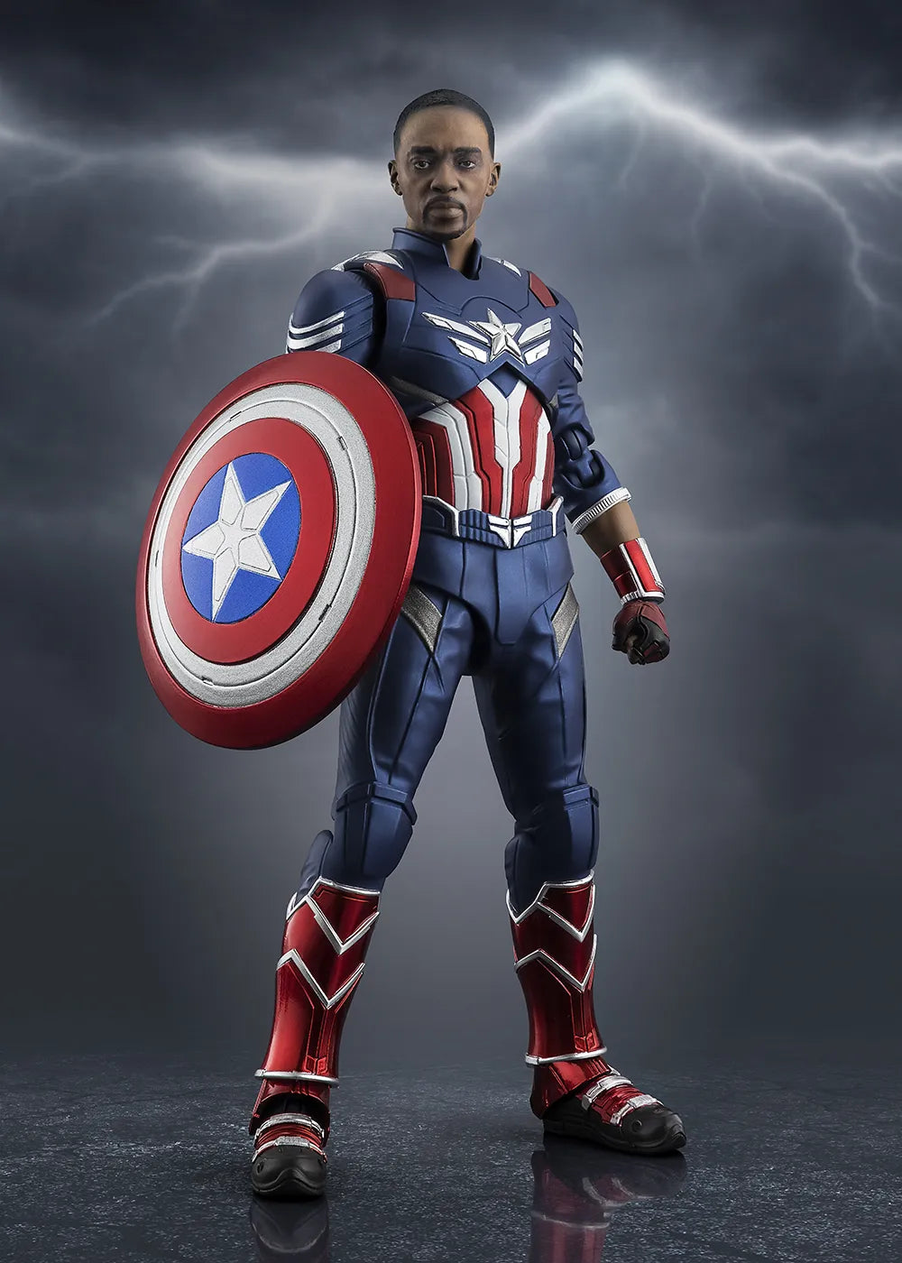 BANDAI CAPTAIN AMERICA - MARVEL S.H.FIGUARTS AVENGERS DOOMSDAY ACTION FIGURE 15 cm