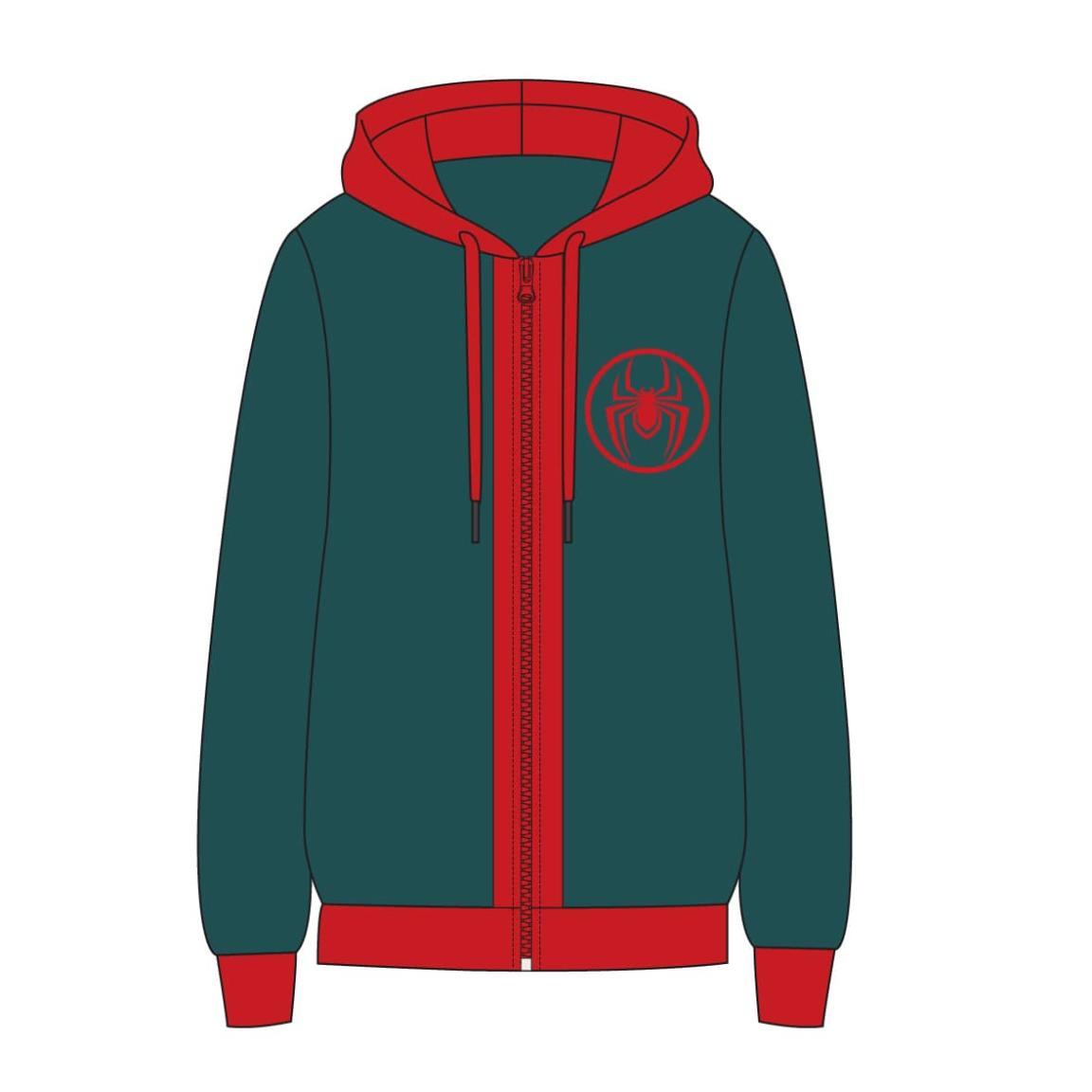 CERDA' SPIDER-MAN - MARVEL ZIP UP HOODIE REPLICA