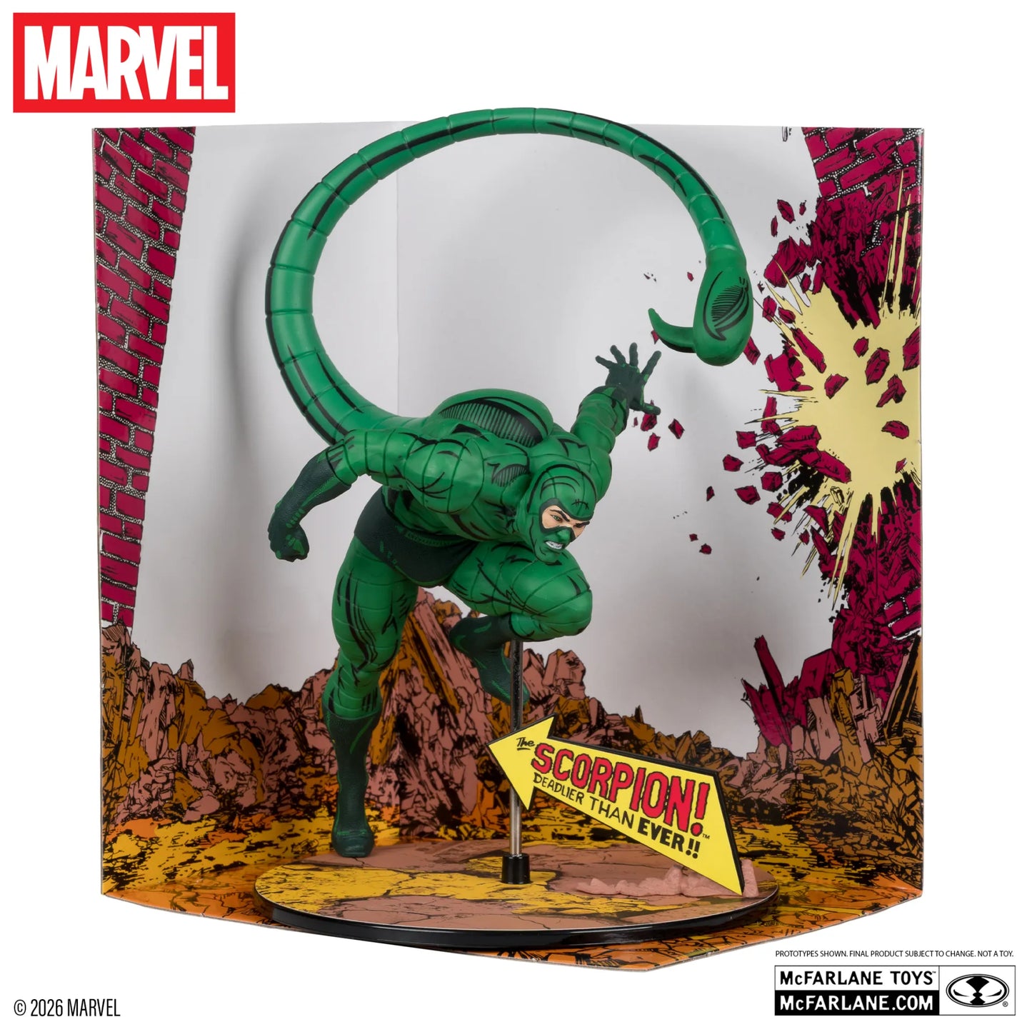 MCFARLANE TOYS 25 SPIDER-MAN - MARVEL COLLECTION 1:10 WV7 SCORPION (AMAZING #318) FIGURA 20 cm