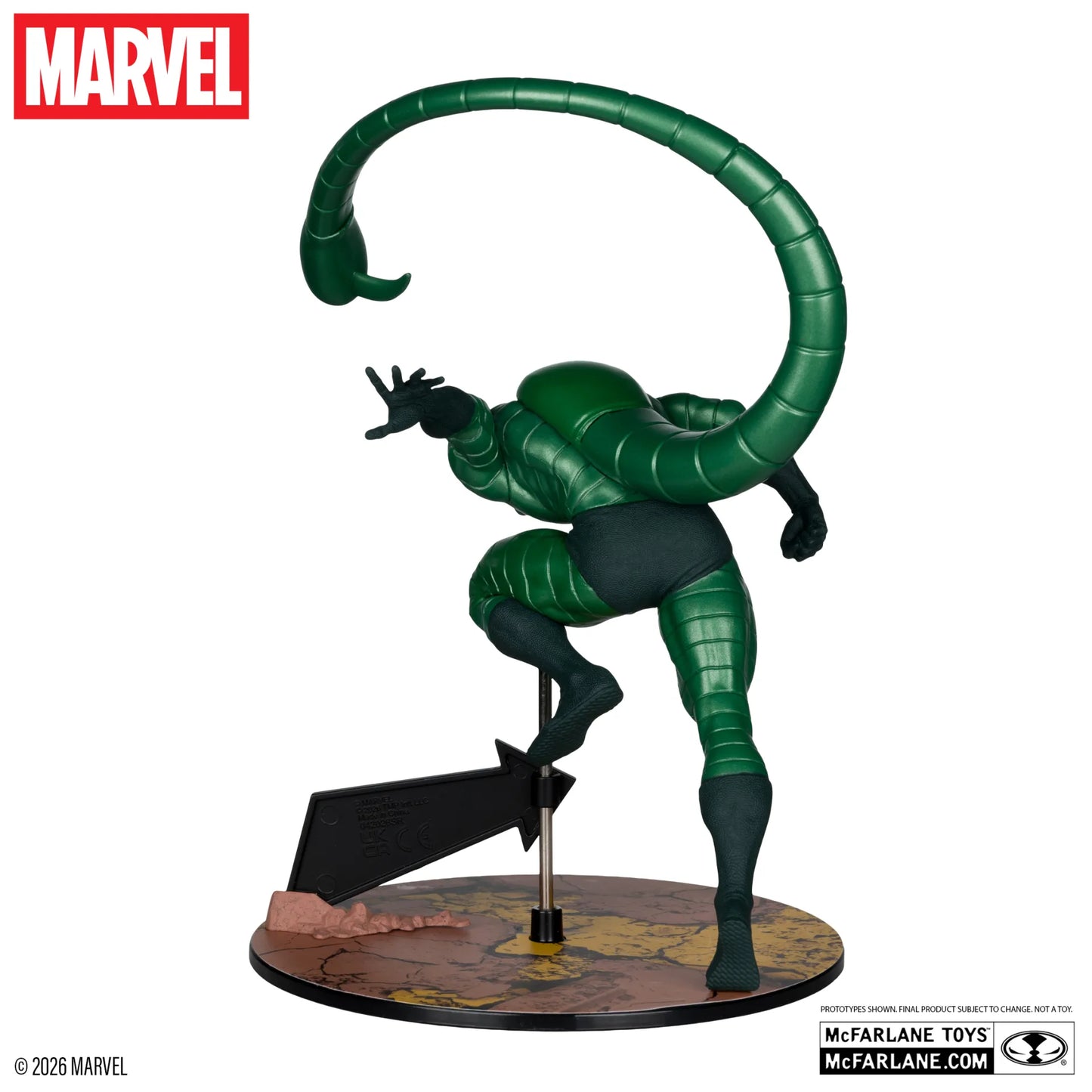 MCFARLANE TOYS 25 SPIDER-MAN - MARVEL COLLECTION 1:10 WV7 SCORPION (AMAZING #318) METALLIC FIGURA 20 cm