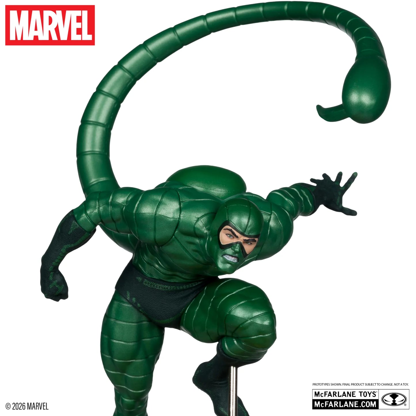MCFARLANE TOYS 25 SPIDER-MAN - MARVEL COLLECTION 1:10 WV7 SCORPION (AMAZING #318) METALLIC FIGURA 20 cm
