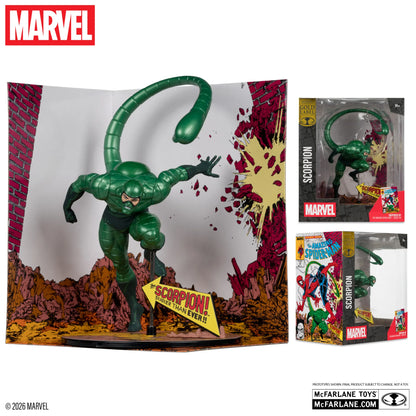 MCFARLANE TOYS 25 SPIDER-MAN - MARVEL COLLECTION 1:10 WV7 SCORPION (AMAZING #318) METALLIC FIGURA 20 cm