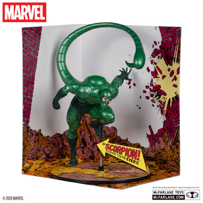 MCFARLANE TOYS 25 SPIDER-MAN - MARVEL COLLECTION 1:10 WV7 SCORPION (AMAZING #318) METALLIC FIGURA 20 cm