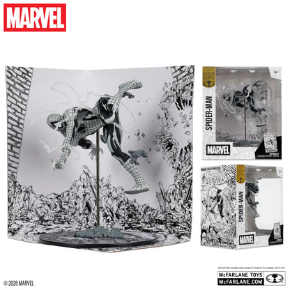 MCFARLANE TOYS 25 SPIDER-MAN - MARVEL COLLECTION 1:10 WV7 (AMAZING SPIDER-MAN #318 )LINE ART FIGURA 20 cm