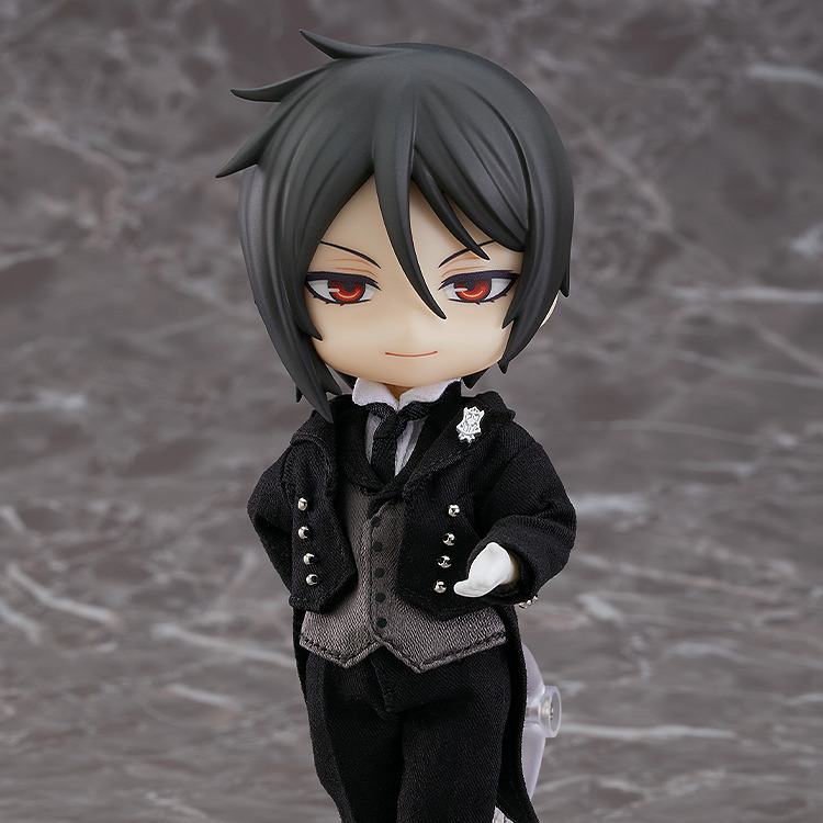 GOOD SMILE COMPANY NENDOROID BLACK BUTLER SEBASTIAN MICHAELIS DOLL RERUN MINI FIGURA 14 cm