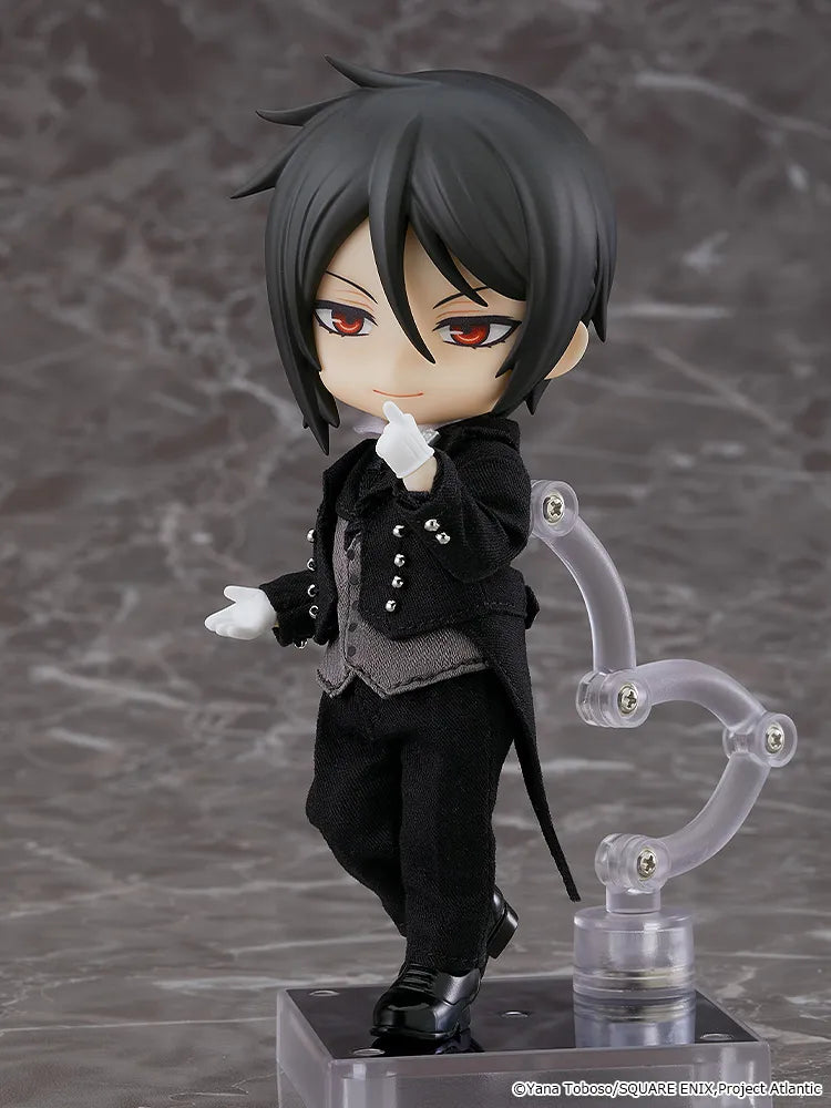 GOOD SMILE COMPANY NENDOROID BLACK BUTLER SEBASTIAN MICHAELIS DOLL RERUN MINI FIGURA 14 cm