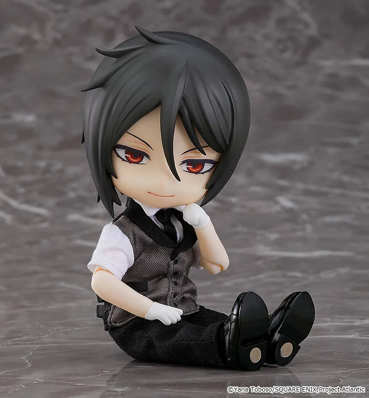 GOOD SMILE COMPANY NENDOROID BLACK BUTLER SEBASTIAN MICHAELIS DOLL RERUN MINI FIGURA 14 cm